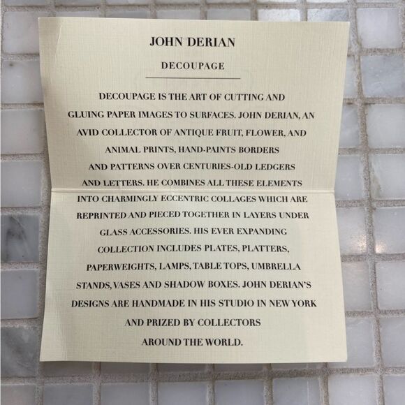 John Derian Bird on a Branch Paperweight - Picture 7 of 7